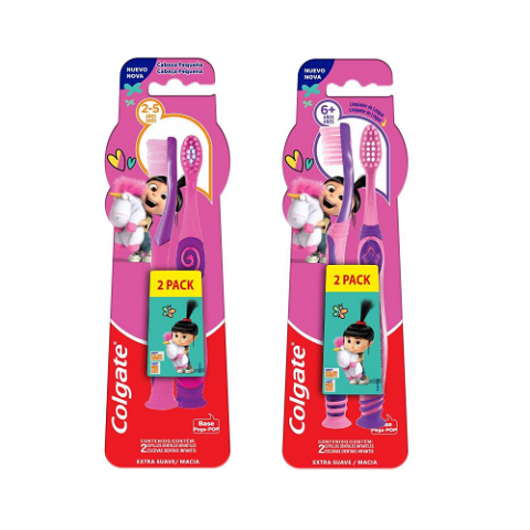 Pack 2 Escovas de Dentes Colgate Smiles Agnes e Fluffy