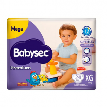 Fralda Babysec Premium Galinha Pintadinha XG 24 Unidades