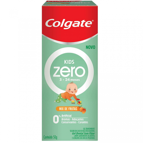 Gel Dental Colgate Zero Kids 3 a 24 meses Mix de Frutas 50g
