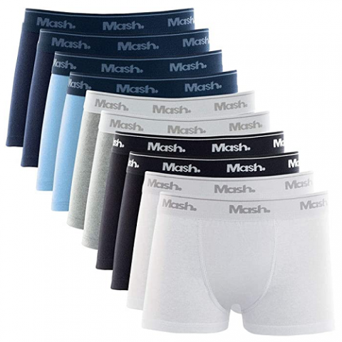 Kit 10 Cuecas Boxer Infantil Mash Algodão
