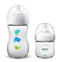 Kit Mamadeiras Pétala Baleia Philips Avent 125ml/260ml