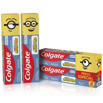 Pack 2 unidades Creme Dental Infantil Colgate Minions 60g cada Pack 2 unidades Creme Dental Infantil Colgate Minions 60g cada