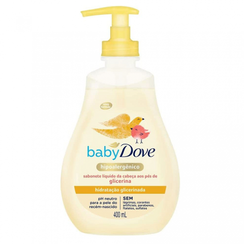 Sabonete Líquido de Glicerina Baby Dove Hidratação Glicerinada 400ml