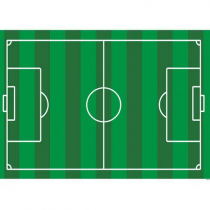 Tapete Infantil Emborrachado Antiderrapante Campo de Futebol 0,95cmx1,30cm