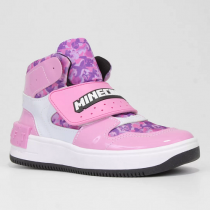 Tênis Infantil Cano Médio Kidy New York MineCraft Fecho de Contato