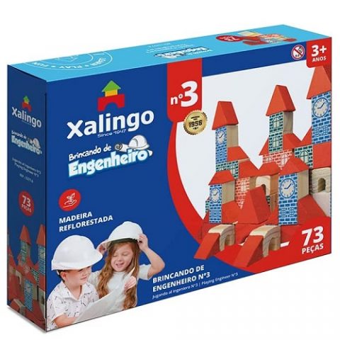 Brincando de Engenheiro 73 Peças Xalingo