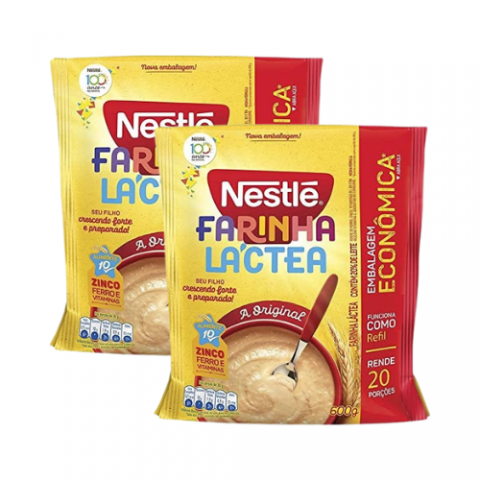 2 Unidades Farinha Láctea Tradicional 600g