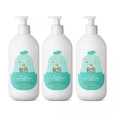 3 Shampoos Boti Baby 400ml cada