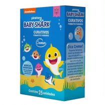Caixa 25 Unidades Curativo Antisséptico Baby Shark Cremer