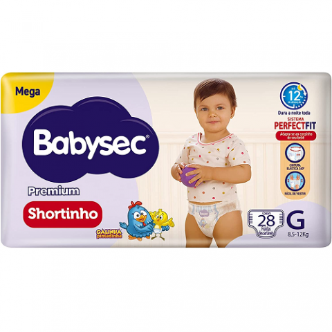 Fralda Babysec Galinha Pintadinha Pants G 28 Unidades