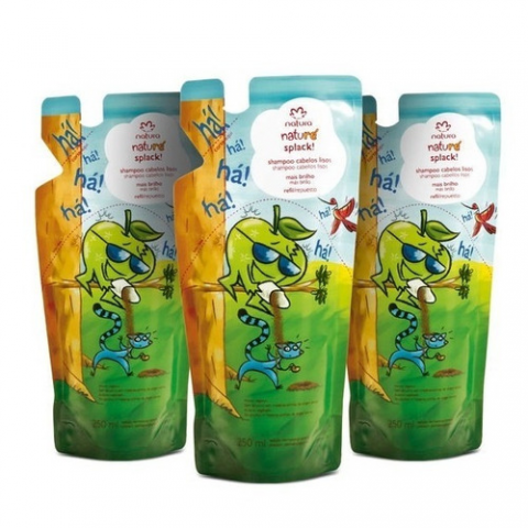 Kit 3 Unidades Refil Shampoo Cabelos Lisos Naturé