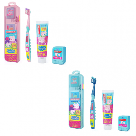 Kit Creme Dental 50G + Escova de Dente + Fio Dental 25M + Estojo