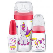 Kit Lillo 3 Mamadeira Evolution Magia 50/120/300ml Unicornio