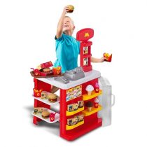 Lanchonete Magic com Caixa Registradora Leitor Bipe E Luz  Magic Toys