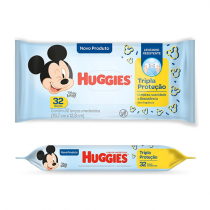 Lenço Umedecido Huggies Tripla Proteção 32 Unidades