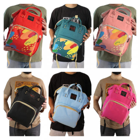 Mochila Bolsa Mamãe Bebê Maternidade 12 Compartimentos Bolsos