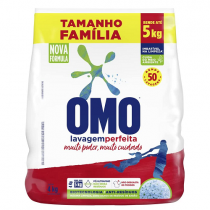 Omo em Pó Lavagem Perfeita Pacote Família 4 kg