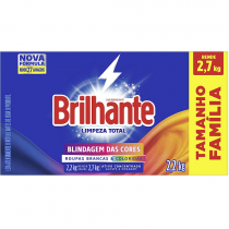 Sabão em Pó Brilhante Limpeza Total 2,2kg