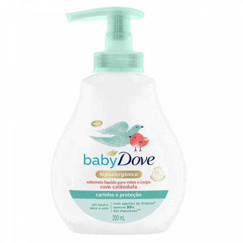 Sabonete Líquido Baby Dove Hidratação Sensível 200ml