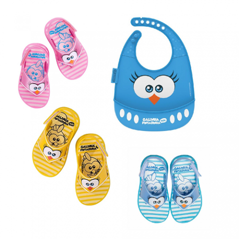 Sandália Grendene Kids Galinha Pintadinha Hora Do Papa