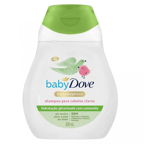 Shampoo Baby Dove Cabelos Claros Camomila 200ml