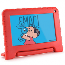 Tablet Turma da Mônica Quad Core 32GB Tela 7 Polegadas Vermelho Multilaser