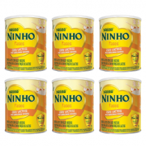 6 Latas Ninho Fases Zero Lactose 700g