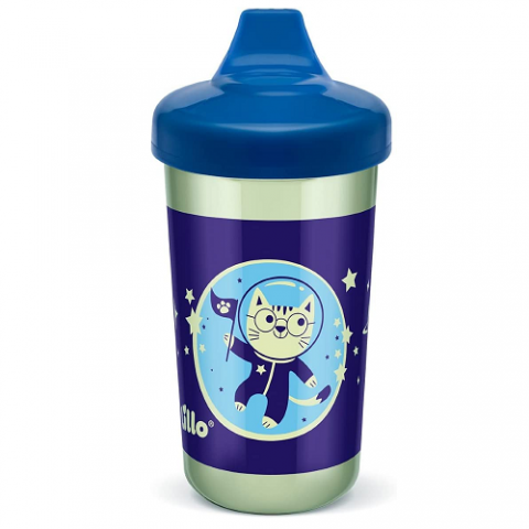 Copo Antivazamento Glow Max Brilha no Escuro 320ml Lillo