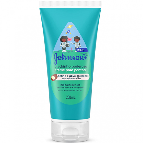 Creme para Pentear Johnson’s Baby Blackinho Poderoso 200ml