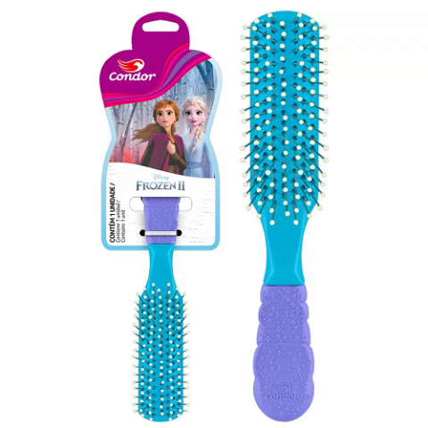 Escova Para Cabelos Infantil Frozen Retangular Condor