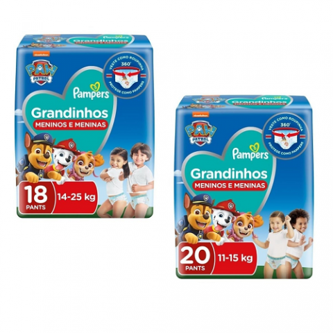 Fralda Pampers Grandinhos