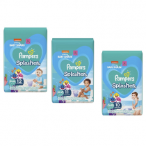 Fraldas Pampers Splashers Baby Shark Praia e Piscina