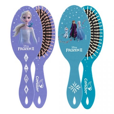 Escova de Cabelos Frozen Elsa Anna Almofadada Oval Condor