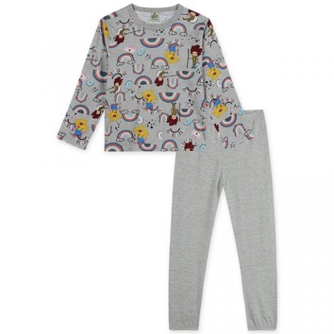 Pijama Longo Malha Unissex Mundo Ripilica