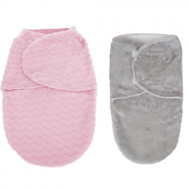 Saco de Dormir Buba Baby Super Soft Cinza ou Rosa