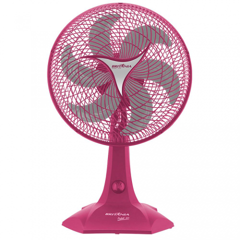 Ventilador Britânia Protect 30 Six 3 Velocidades Rosa 127v