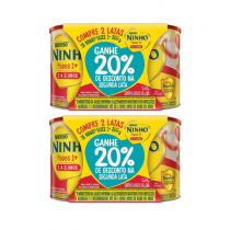 2 Pack contendo 2 Latas Ninho Fases 1+ 800g