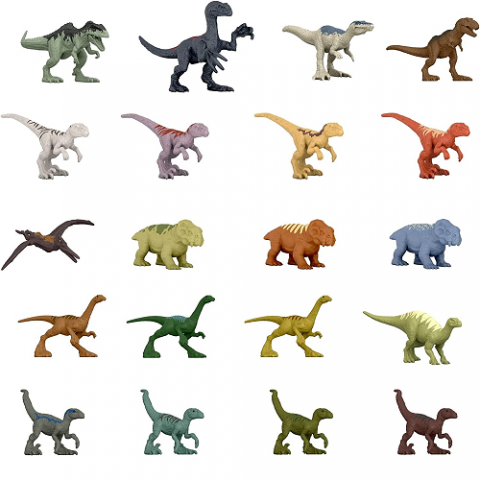 20 Mini Dinossauros Jurassic World