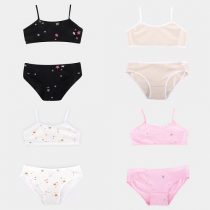 4 Unidades Top + Calcinha Infantil Brandili