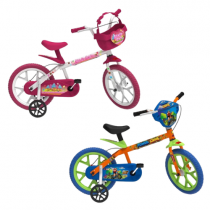 Bicicleta Aro 14″ Bandeirante Power Game ou Sweet Game
