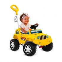 Carrinho de Passeio Banjipe com Pedal Amarelo Bandeirante