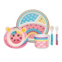 Conjunto 5 Peças Refeição Infantil Unicórnio Oxford