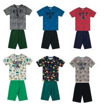 Conjunto Infantil Menino em Malha Natural Brandili