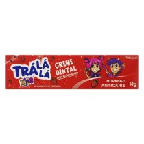Creme Dental Morango Trá Lá Lá Kids Vermelho 50g