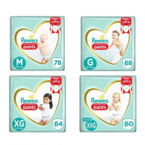 Fralda Pampers Premium Care Pants M/G/XG/XXG