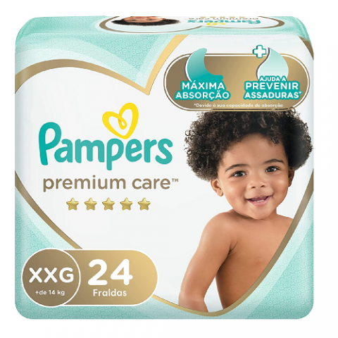 Fralda Pampers Premium Care XXG 24 Unidades