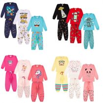 Kit 3 Pijamas Inverno Manga Longa Menino ou Menina