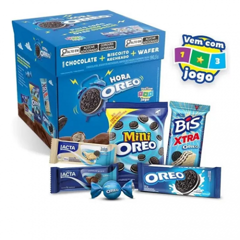 Kit Hora Oreo Favoritos Lacta Caixa 190,5g