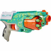 Lança Dardos Nerf Elite Disruptor com Tambor Giratório para 6 Dardos Verde Hasbro