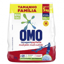 Lava-Roupas Pó OMO Lavagem Perfeita Pacote Família 4Kg